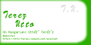 terez utto business card